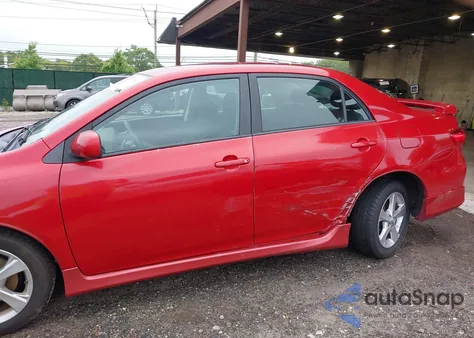 2011 Toyota Corolla S from USA, damaged, VIN 2T1BU4EE3BC635313